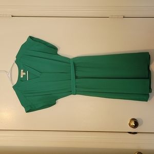 Monteau bright green dress